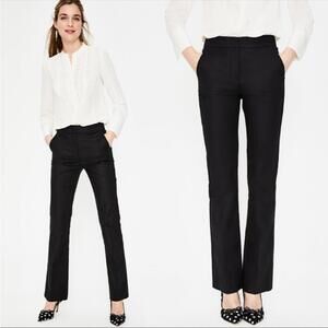 Boden Richmond Trouser Pant Straight Leg Stretch Black Size 8